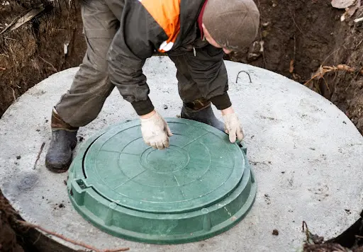 cara mengeringkan air dalam septic tank